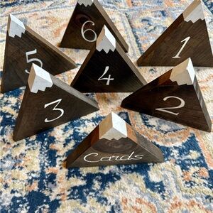 Wooden Table Numbers